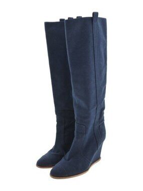 Chanel Boots Navy